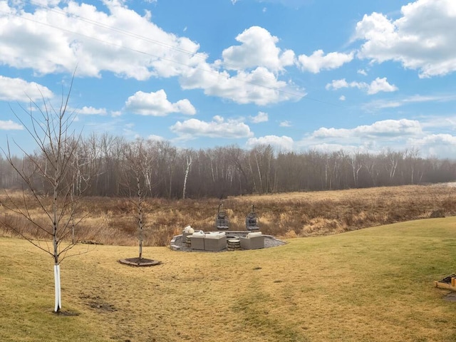 view of yard with an outdoor hangout area