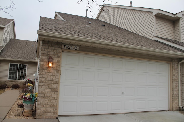 view of home's exterior with a garage