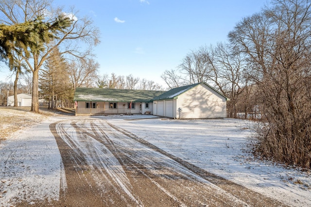 ranch-style house with a garage