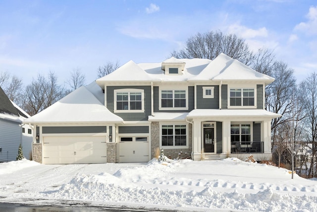 view of front of home featuring a porch