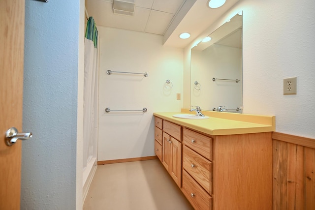 bathroom with vanity