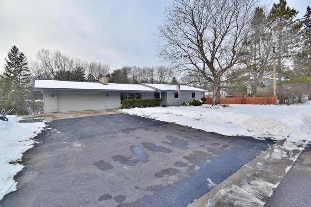 view of front of home featuring a garage