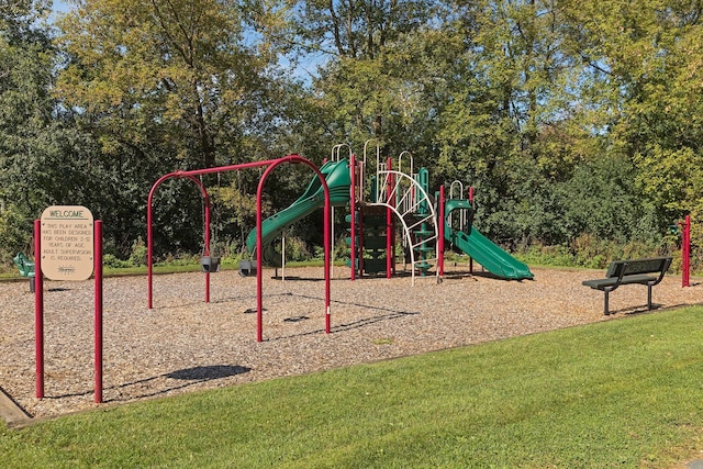 view of jungle gym