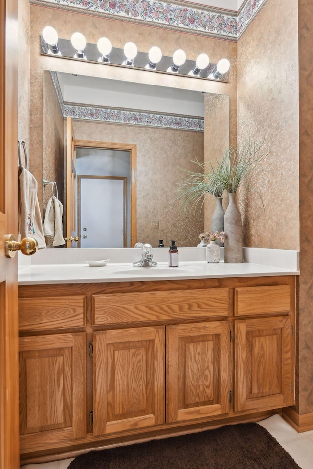 bathroom with vanity