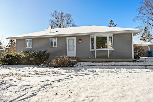 view of front of home