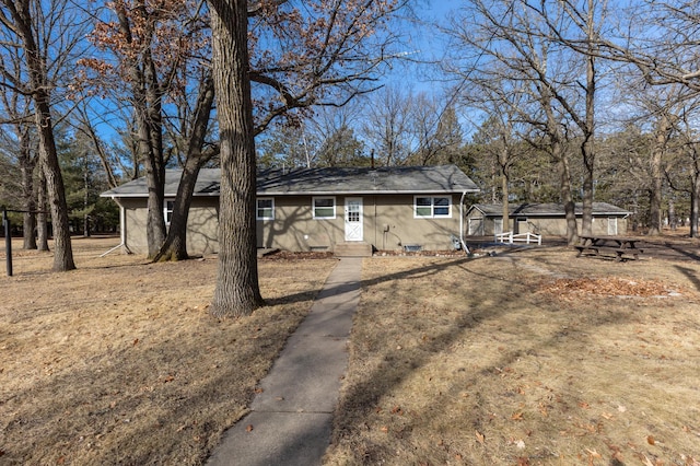 view of front of home with stucco siding