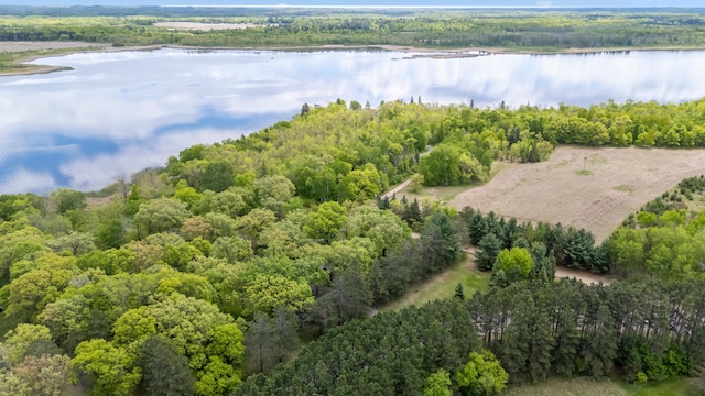 13749 County Road 116, Merrifield, MN 56465 - bird's eye view of a heavily wooded area and a nearby body of water