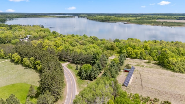 13749 County Road 116, Merrifield, MN 56465 - bird's eye view of a large body of water and a forest