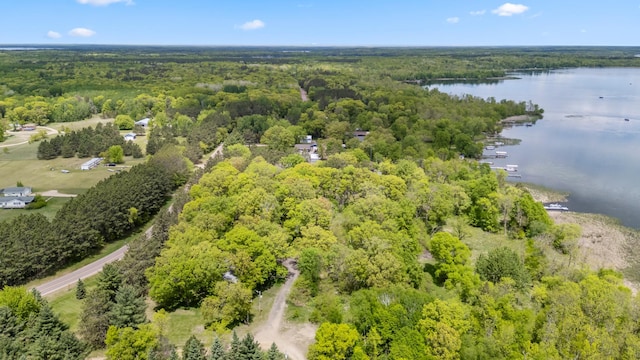13749 County Road 116, Merrifield, MN 56465 - aerial view of a heavily wooded area and a large body of water