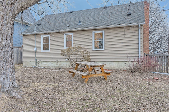 view of rear view of property