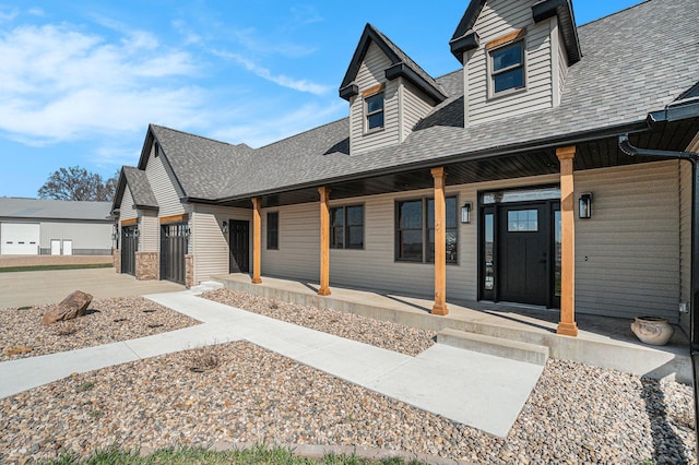 view of front of house with a porch