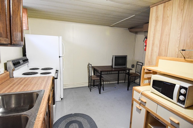 kitchen featuring range and sink