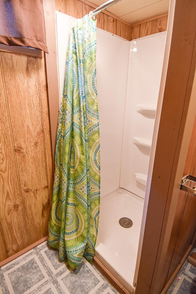 bathroom with walk in shower