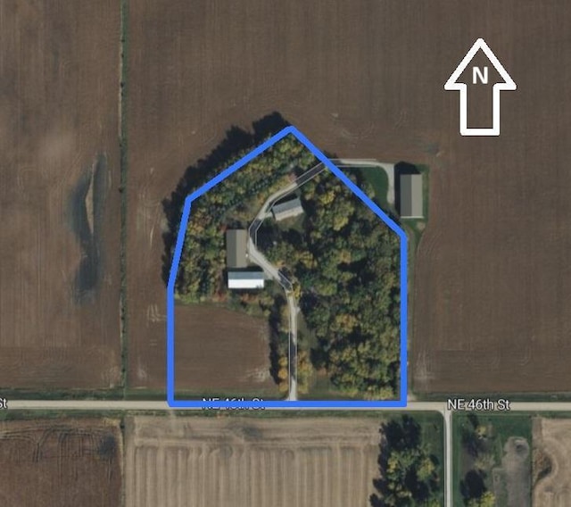 5114 46th St, Merton Twp, MN 55060 - map / location featuring property parcel outlined