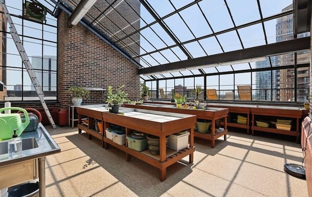 view of sunroom / solarium