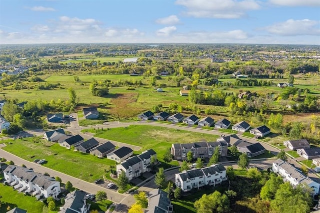 bird's eye view with a residential view