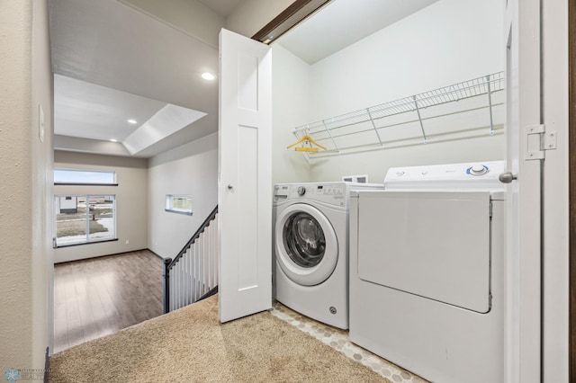 laundry area with washer and clothes dryer