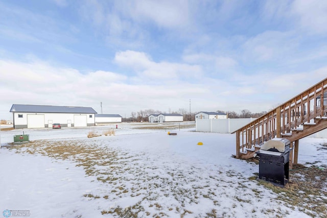 view of snowy yard