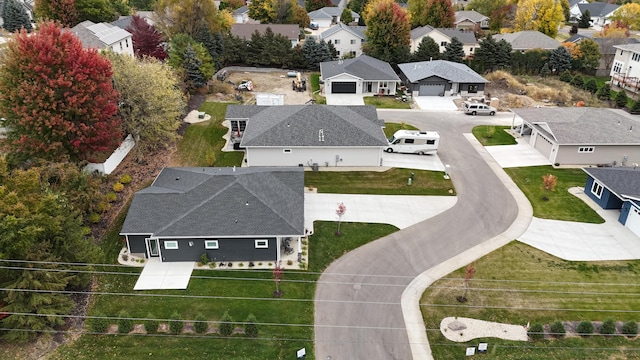bird's eye view featuring a residential view