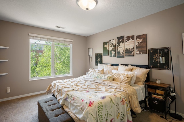 bedroom with carpet floors