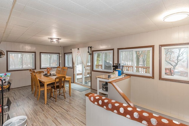 dining room featuring light wood-type flooring