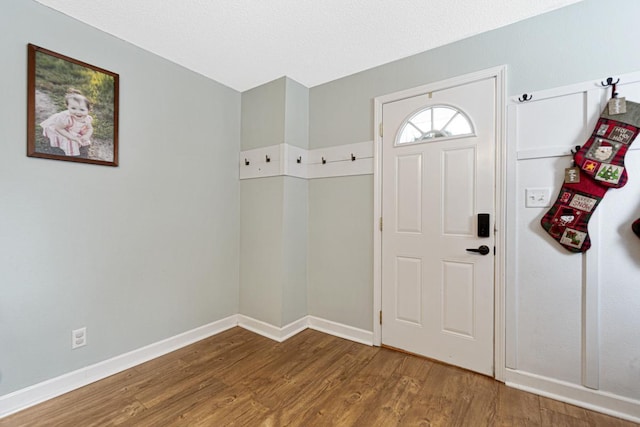 mudroom featuring hardwood / wood-style flooring