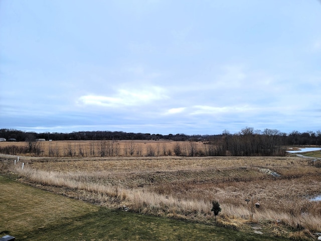 view of yard featuring a rural view