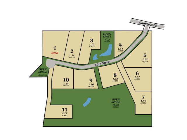 XXX 60th St, Saint Joseph Twp WI, 54016 land for sale