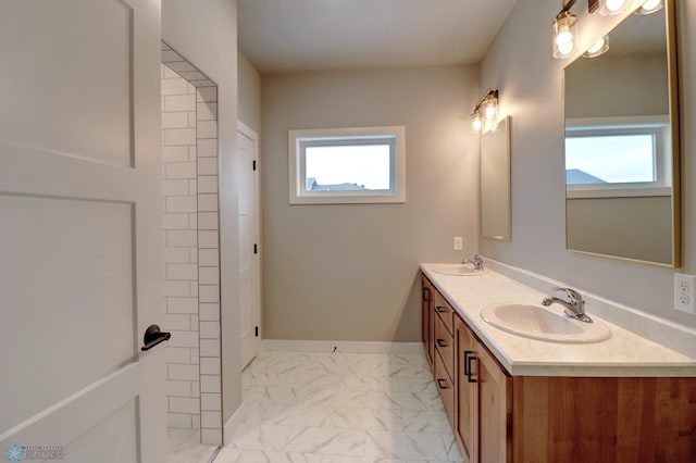 bathroom featuring vanity