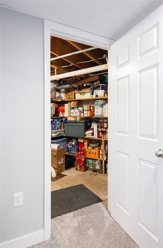 view of pantry