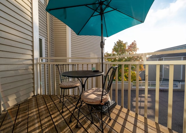 view of balcony