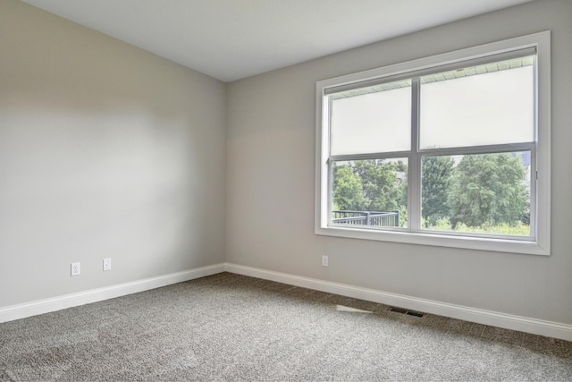 view of carpeted empty room