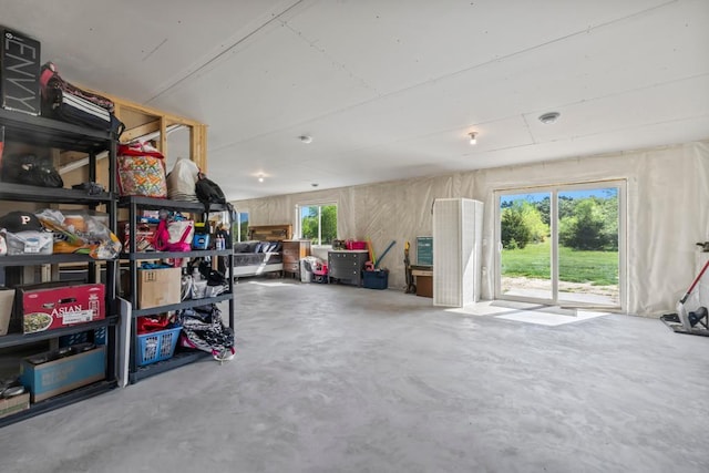 view of storage room