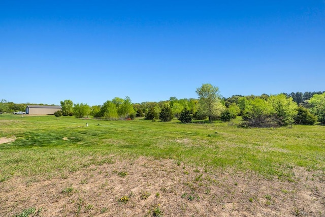 view of yard featuring a rural view