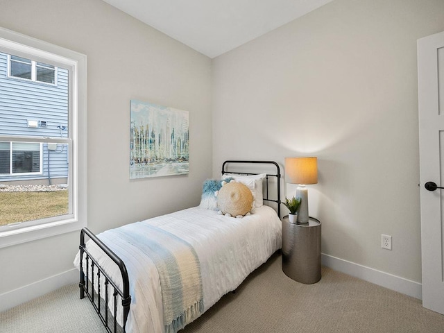 bedroom with carpet flooring