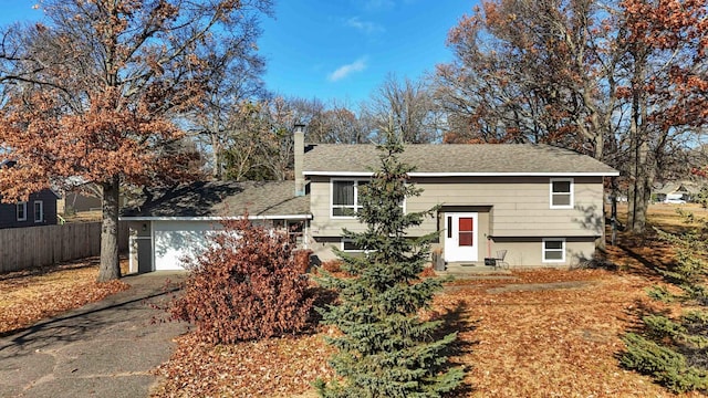 view of front of home featuring a garage