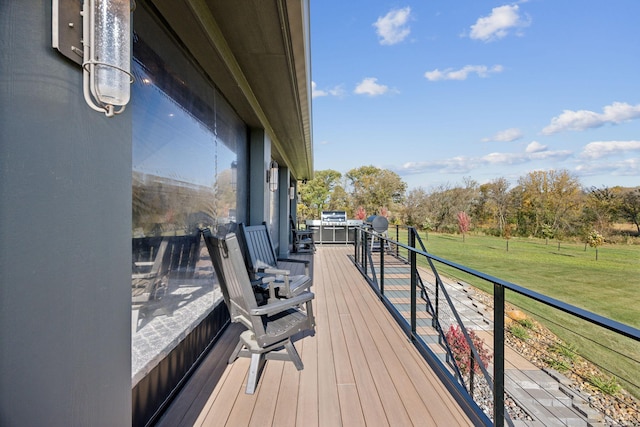3175 Tuckborough Trl, Medina, MN 55356 - deck with a lawn