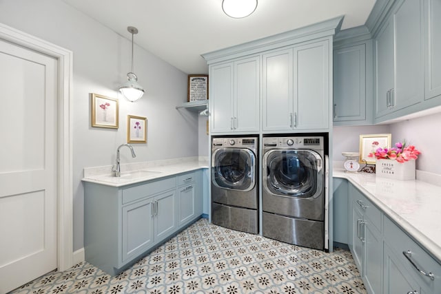 3175 Tuckborough Trl, Medina, MN 55356 - laundry area with cabinet space and independent washer and dryer