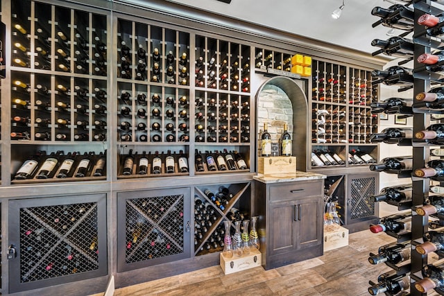 3175 Tuckborough Trl, Medina, MN 55356 - wine cellar featuring wood finished floors