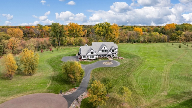 3175 Tuckborough Trl, Medina, MN 55356 - aerial view of property and surrounding area with a forest