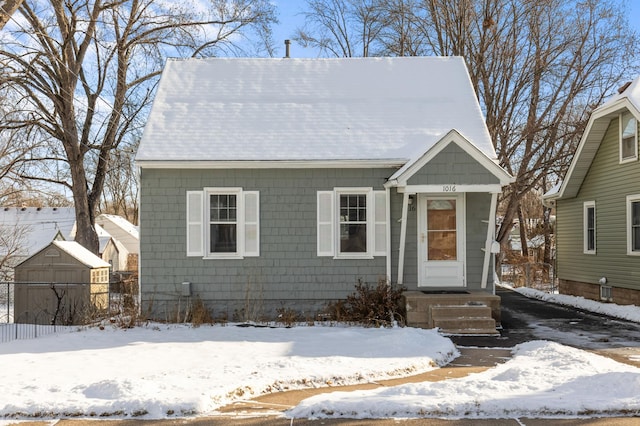 view of bungalow-style home