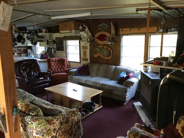 1961 Town Rd Unit 118, Birchdale, MN 56629 - living room featuring vaulted ceiling