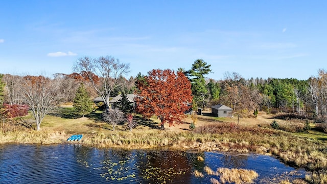 view of water feature