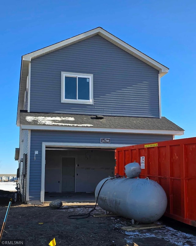 view of home's exterior featuring a garage