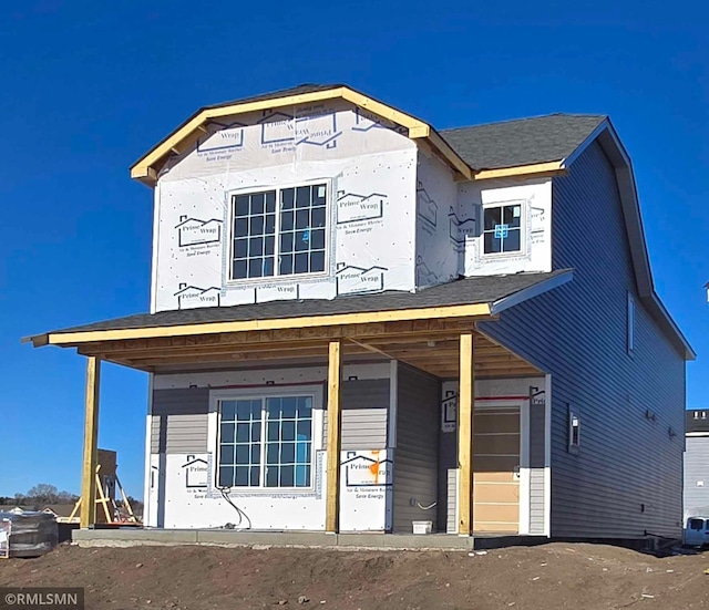 view of front of home featuring a porch