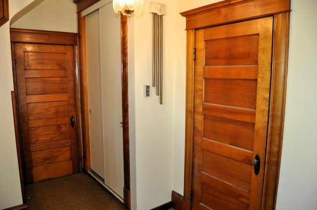 410 5th St, Montevideo, MN 56265 - hall featuring dark carpet