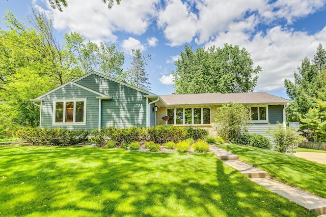 1755 Glenview Ave, Arden Hills, MN 55112 - view of front of home with a front lawn and brick siding