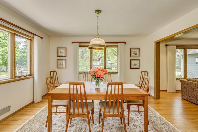 1755 Glenview Ave, Arden Hills, MN 55112 - dining room featuring light wood finished floors and baseboards