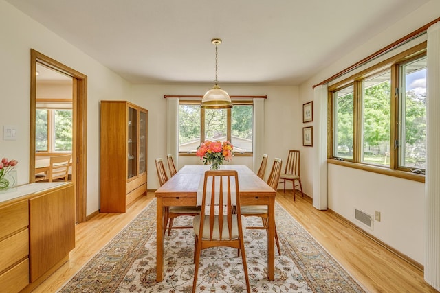 1755 Glenview Ave, Arden Hills, MN 55112 - dining room featuring light wood finished floors and baseboards