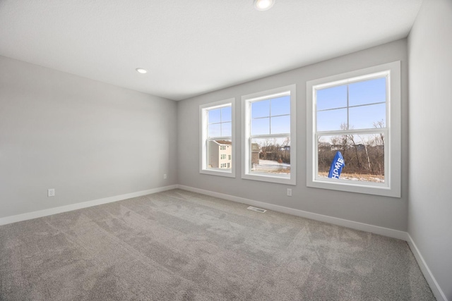 view of carpeted empty room